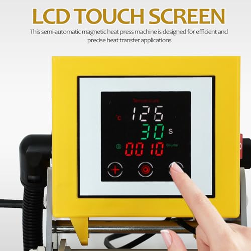 Máquina prensa térmica semi-automática 40x60cm con touch LCD miniatura 4