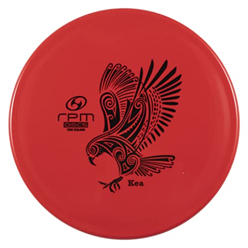 RPM Discs Kea Atomic Plastic | Midrange Golf Disc | Utility Disc Golf Midrange [Stamp Color & Weight May Vary] (Red)
