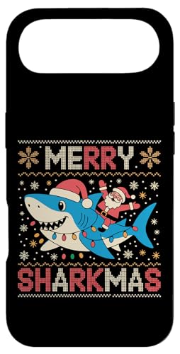 Merry Sharkmas AO[Z[^[ T^ CfBO V[N Cgt X}zP[X iPhone Air p