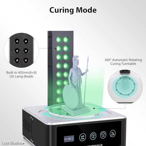 Elegoo US-DP-3D-220 Mercury Plus 2.0 Large Wash And Cure Machine For Lcd/Sla/Dlp 3D Printing Models Cure Box thumb #2