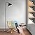 Feathmoo Black Floor Lamp, Metal Shade Floor Reading Lamp for Living Room, Modern Standing Lamps for Bedroom, Industrial LED Floor Lamp with Remote, 4 CCT Dimmable Stand Up Light Tall Sofa Lamp
