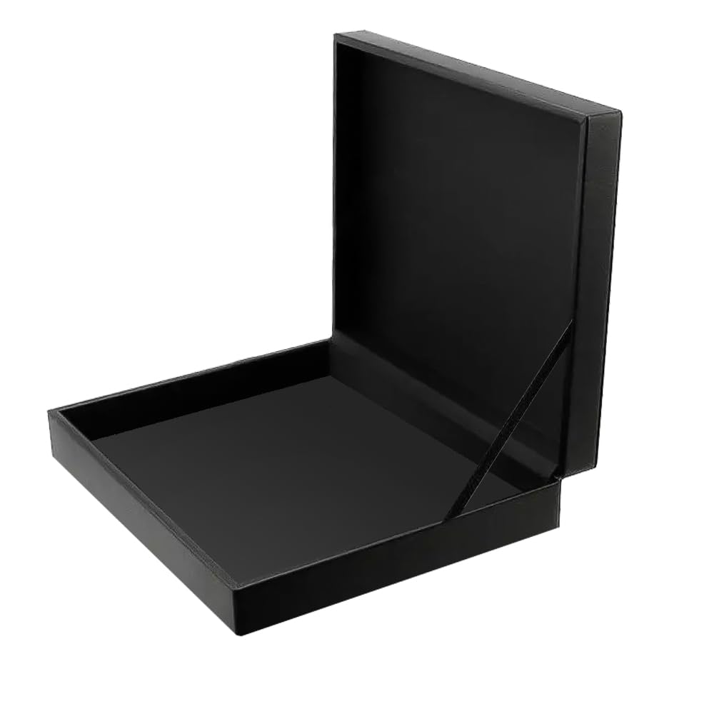SAFE Złota kaseta Deluxe walizka na 6 sztabek złota z wysokiej jakości czarnego materiału skórzanego