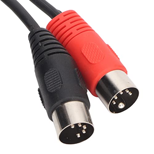 Hosi 5 Pin 2 Din To 2 Din Cable, Tanglefree Male To Male Din 5 Pin To Din 5 Pin Cable Stable Transmission Easy To Use For Led Lights #TOP7