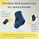 BraceUP Bandage Sprunggelenk Kinder – Verstellbare Sprunggelenkbandage & Fußbandage für Jungen und Mädchen (100–150 cm), bei Verstauchungen, Sport & Alltag (S)