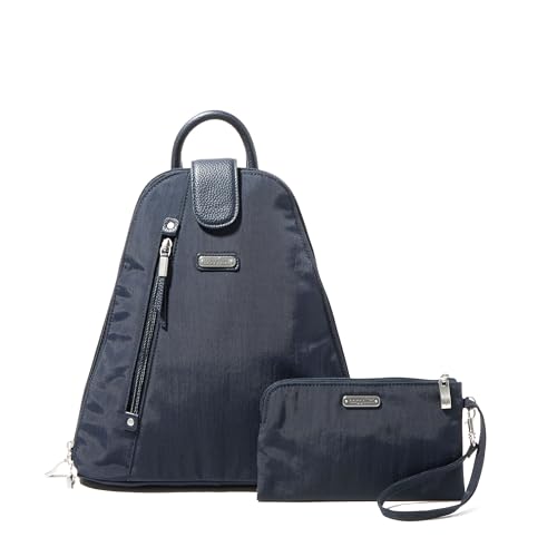 Sac à dos convertible Baggallini bleu marine protecteur RFID et bretelles réglables