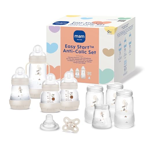 MAM Easy Start Kit de démarrage anti-colique, premier équipement de croissance pour bébé avec tétine, biberons et poignées, coffret cadeau pour bébé,...