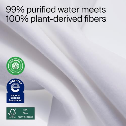 Coterie Baby Wipes for Sensitive Skin, Plant-Based and Plastic-Free Fibers, 99% Water, Hypoallergenic, pH Balanced, Unscented, Clean and Gentle Baby Essentials, 16 Pack, 896 Count