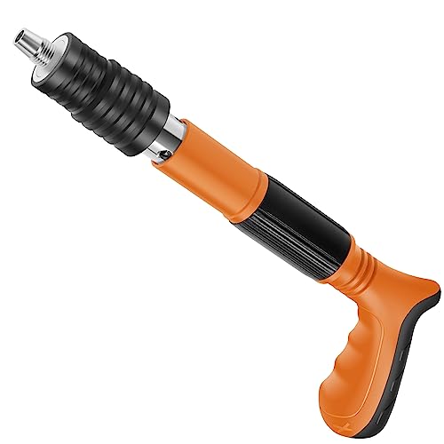Mini Nailer Tool Manual Wall Nail Fastening Tool Low Noise Air Nailer Machine Adjustable Cement Wall Nailer Hand Tool Lightweight for Woodworking Decoration(7302 type gun nail gun)