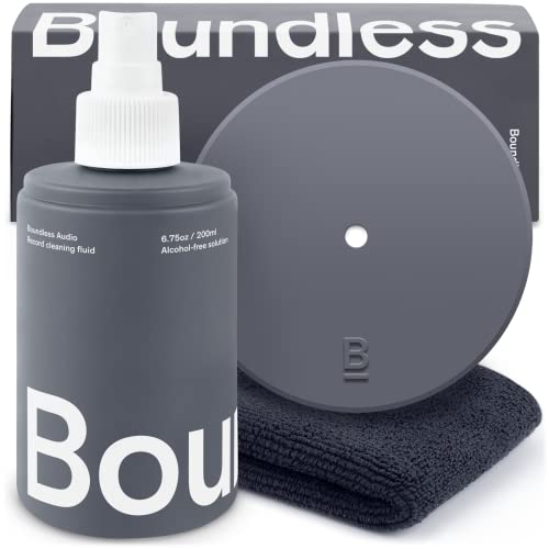 Boundless Audio Record Cleaning Solution - 6.75oz Vinyl Cleaner Fluid | Alcohol-Free…