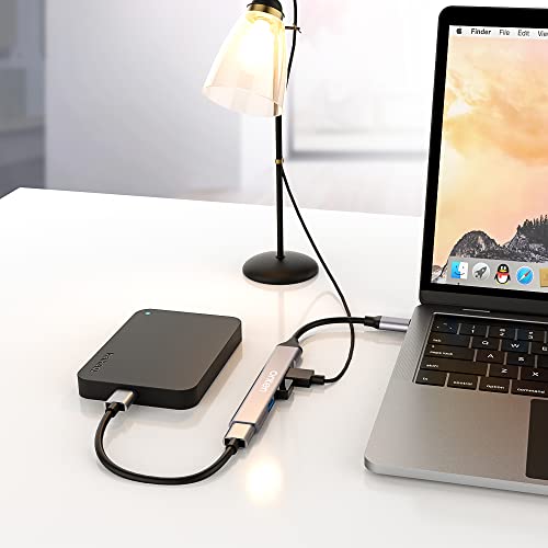 20 Pcs Onten Usb C Hub,Usb Hub. 4 Port Usb C And Usb To Usb 3.0&Usb 2.0 Adapter.usb C Splitter For Macbook Pro 2020/2019, Imac 2021, Usb Splitter Aluminum Alloy #TOP5