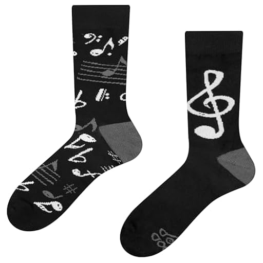 Vicloon Calcetines Divertidos para Adultos, AB Socks Algodón Suaves Térmicos, Calcetines de Bloques de Color Patrones Diferentes a la Moda para Hombres y Mujeres Regalo patrón de Notas Musicales | Ya disponible en tu tienda friki favorita! En mundofriki.es!