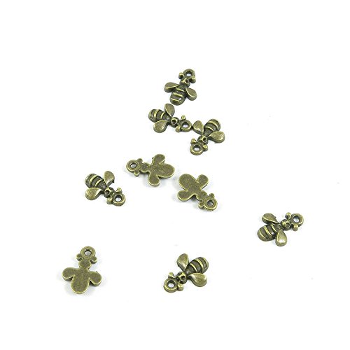 170 Pieces Jewelry Making Charms Findings Antique Bronze Brass Fashion