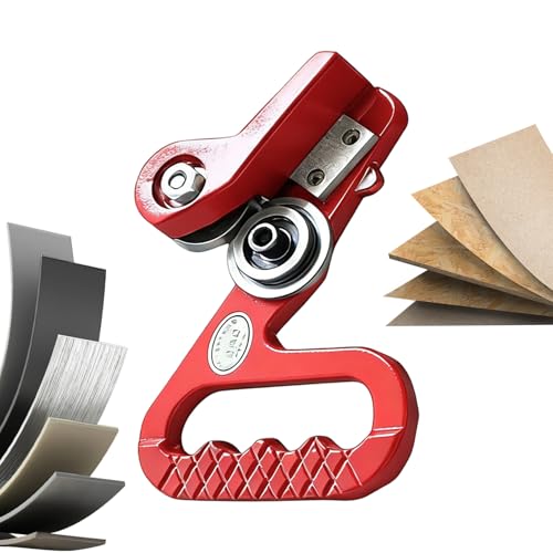 Fierudeng Cisailles À Tôle | Coupe-Toiture À Double Roue Avec Tension Réglable Et Traction Manuelle,Pour Couper Le Métal En Feuille | pour Acier, Aluminium, Tôle, Carton et Gainage