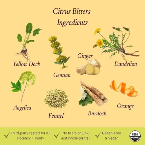 Urban Moonshine Citrus Digestive Bitters - Debloat - Gut Health - Appetite Regulation - Digestive Support - Certified Organic - Dandelion Root - Burdock Root - Citrus - 8 Fl Oz - Image 4