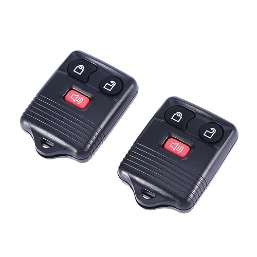 HEALLILY 2Pcs Key Replacement Remote Control Transmitter with Buttons Black for and Keyless Entry Models Fully Tested Compatible with Ranger