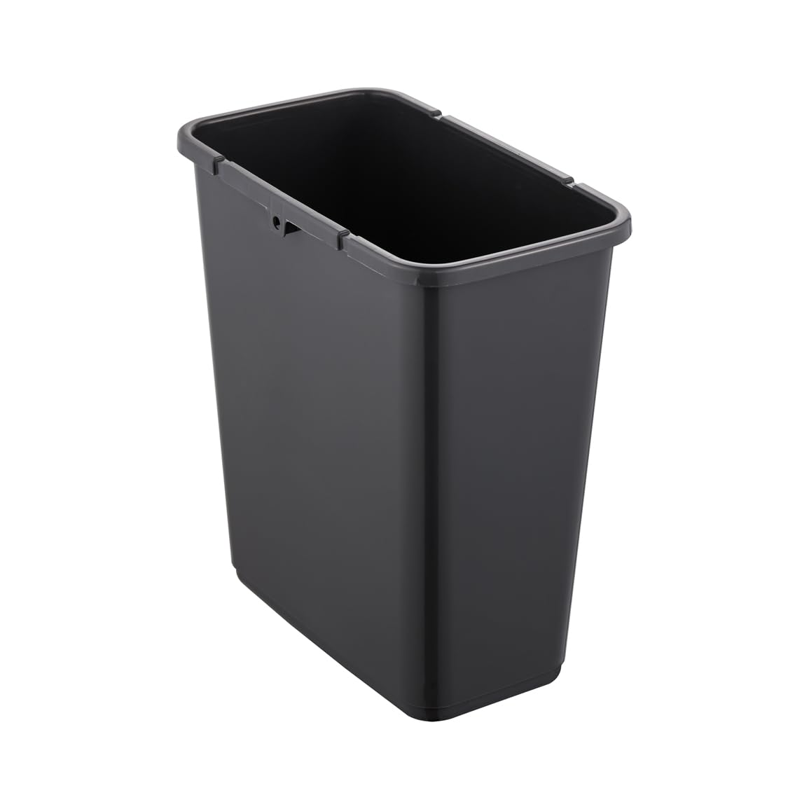 Keeeper Poubelle avec Couvercle Rabattable Soft Touch 10 L 29.5x18x36.5 cm Gris Graphite