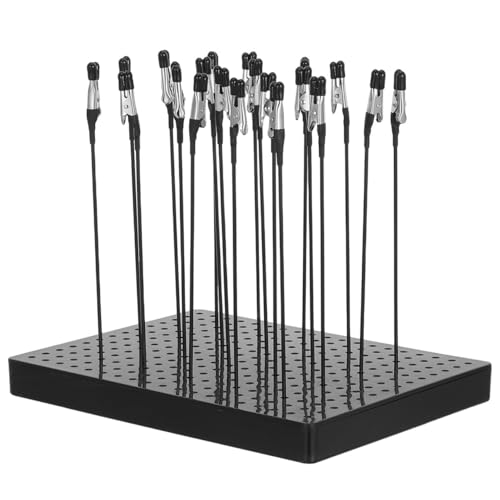 Pinzas cocodrilo para modelismo con base estable SHINEOFI que garantizan una pintura precisa