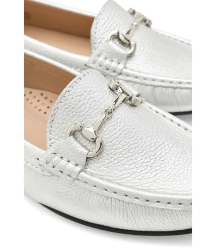Image of Women's Genuine Leather Slip on Buckle Loafer