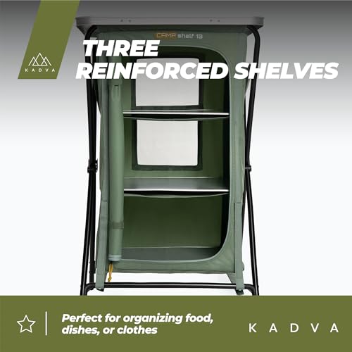 KADVA Nego CampShelf armoire de camping 50x60x98 cm à étagères
