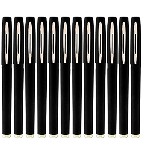 Baoke BLACK gel ink pen 1.0 mm rubber BAOKE logo pens pack of 24 pens sold by one click pick