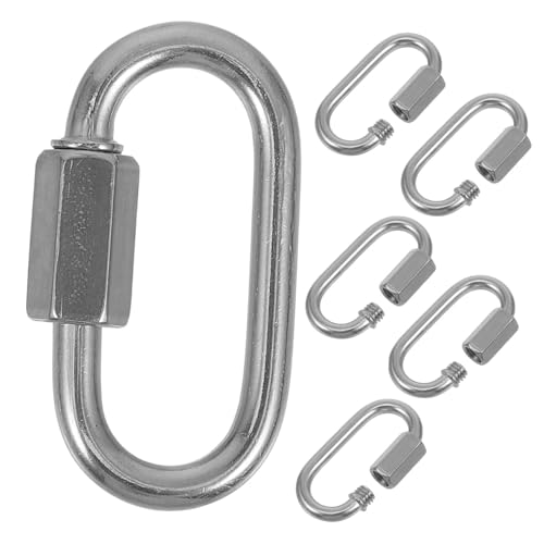 KICHOUSE Sturdy Metal Link Connectors 6pcs Stainless Steel Locking Quick Connectors for Outdoor