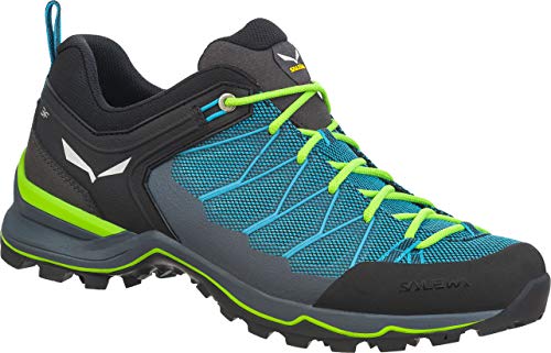 Salewa MS Mountain Trainer Lite Herren Trekking- & Wanderstiefel, Blau (Malta/Fluo Green), 43 EU