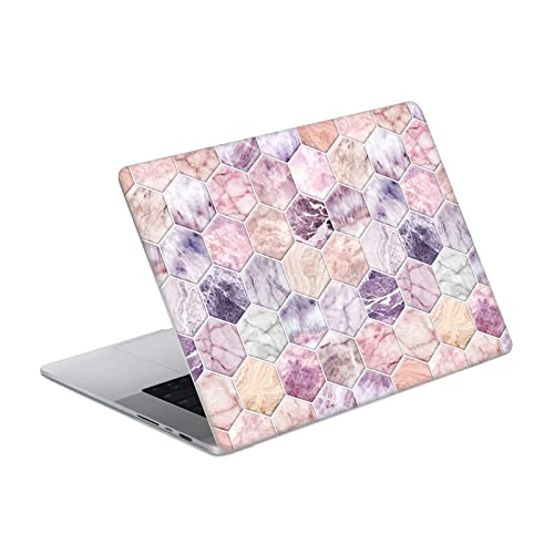 Marbre Vinyle MacBook Pro 16 A2485 Amethyst Hexagon luxe durable