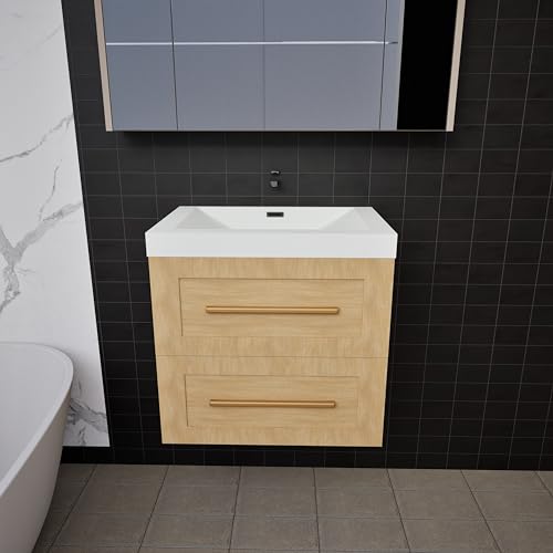 Ivanees 24" Floating Bathroom Vanity with Sink, Wall Mounted Bathroom