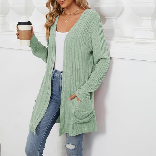 Cardigan Sweaters for Women Trendy Lightweight Cardigan Fall Oversized Open Front Long Cardigans with Pockets4
