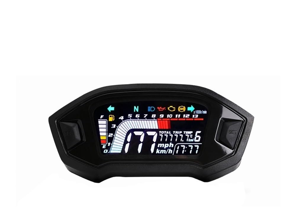 Speedometer Odometer Meter Universal Motorcycle Digital Speedometer 13000RPM Backlight Digital Odemeter Tachometer for 1 2 4 Cylinder