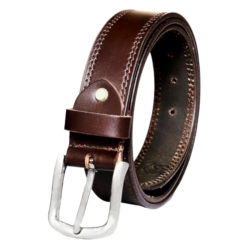 Genuine Leather Belt for Men | Formal & Casual | Adjustable Buckle | Stylish Durable Original Belt