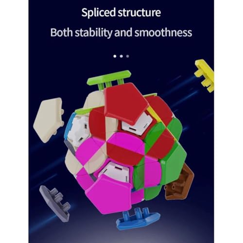 Image of YuXin Star-Burst Megaminx Speed Cube | Interstellar Series 12-Axis Shape Mod | Truncated Star-Navi Design, Professional 12-Color Stickerless Puzzle, Smooth Turning Collector's Brain Teaser