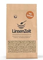 LinsenZeit Soja Granulat 300g – Soja minced 300g – Pflanzlicher Fleischersatz – Proteinreich, fettarm & vielseitig – Für vegane Bolognese, Burger, Wraps & mehr 100 % naturbelassen & ballaststoffreich