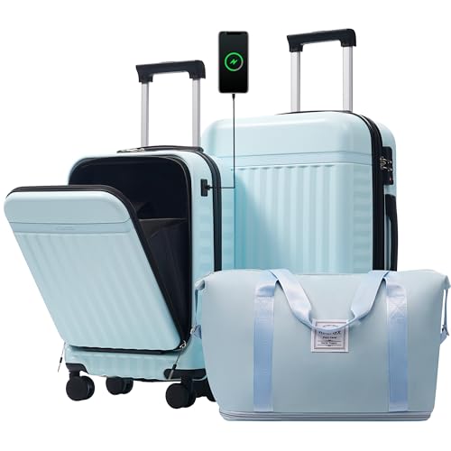 Merax 2-Piece Front-Opening Luggage