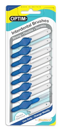 Optim Interdental Brush Blue 8 pack Size 3 0.6mm