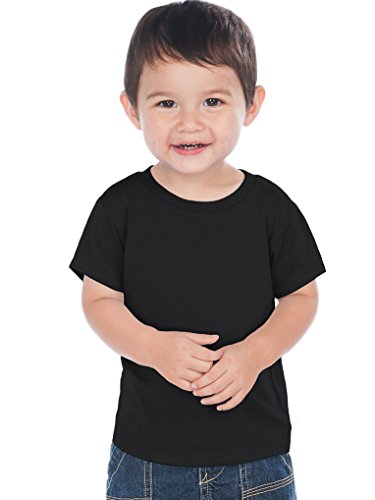 Kavio! Unisex Infants Crew Neck Short Sleeve Tee (Same IJC0432) Black 18M