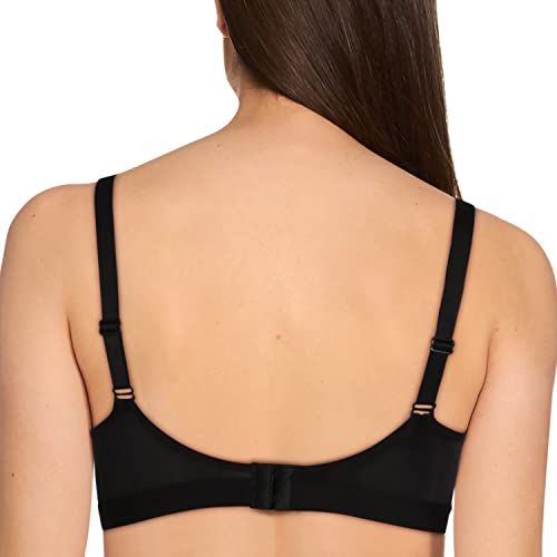 Image of Triumph Triaction Women's Sports Bra Wireless Non Padded Support Bra Breathable Mesh High Coverage Gym Bralette Cross Back Stretchable Activewear White Solid Design Pack of 1