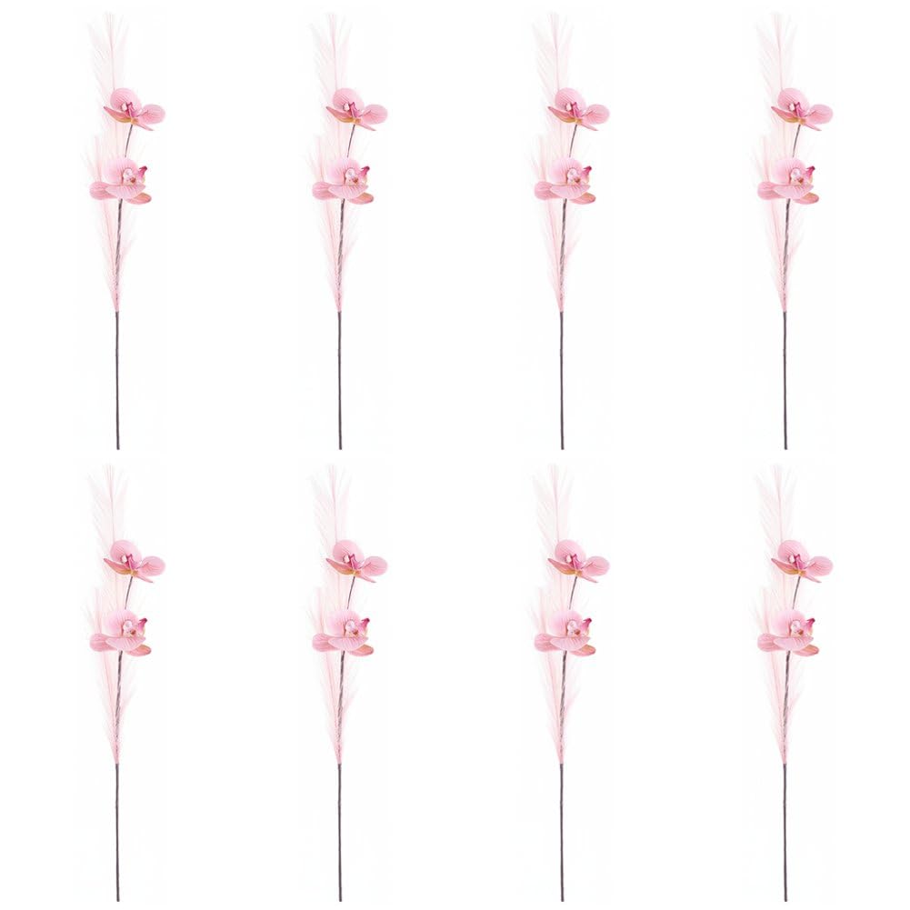 Lipfer Orchid Stems - Lifelike Phalaenopsis Branches, Artificial Flowers for Vase Home Decor, Wedding Centerpiece Floral