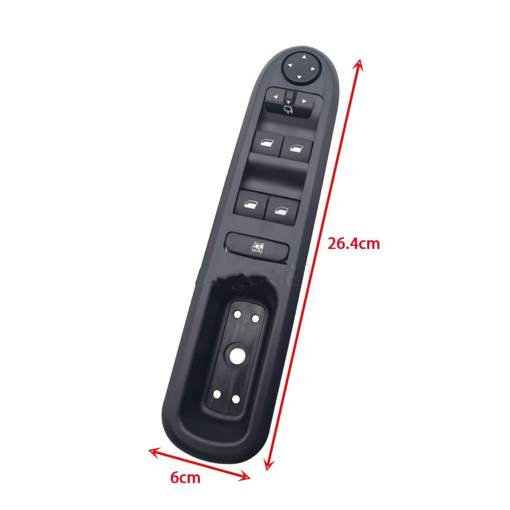 Commande Lève-vitre Avant Gauche Peugeot 407 (2004-2010) - Interrupteur Neuf NTY