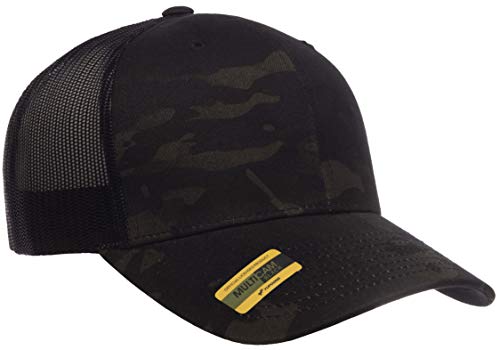 Yupoong Yp Classics Retro Trucker Cap, Multicam Black, Os #TOP4
