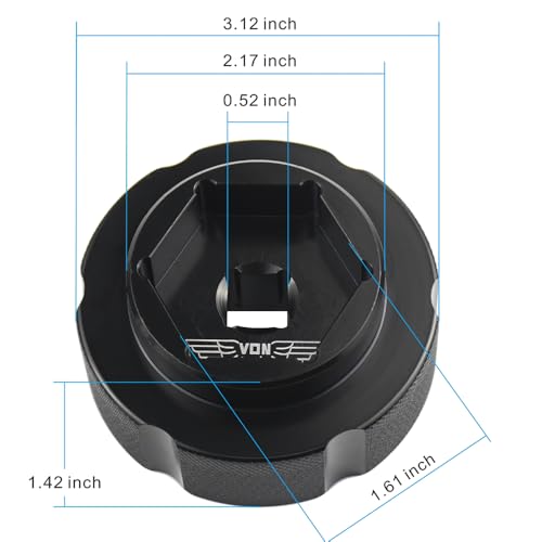 Image of 41mm + 46mm Steel Rear Wheel Axle Nut Socket Tool for Ducati all 748 848 916 996 998 MH900 Multistrada with single sided swingarm Monster S2R S4R S4RS 796 1100 Hypermotard 796 1100 Streetfighter 848