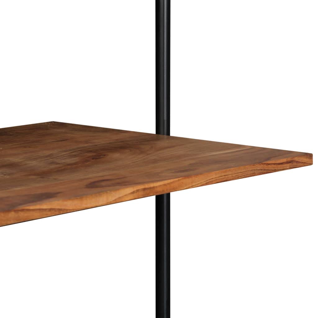 Portariviste,Porta souvenir,Parete decorativa,Design rustico,Salvaspazio per camera da letto, soggiorno, ufficio e cucina,Scrivania a Parete 90x40x170 cm in Legno Massello di Acacia