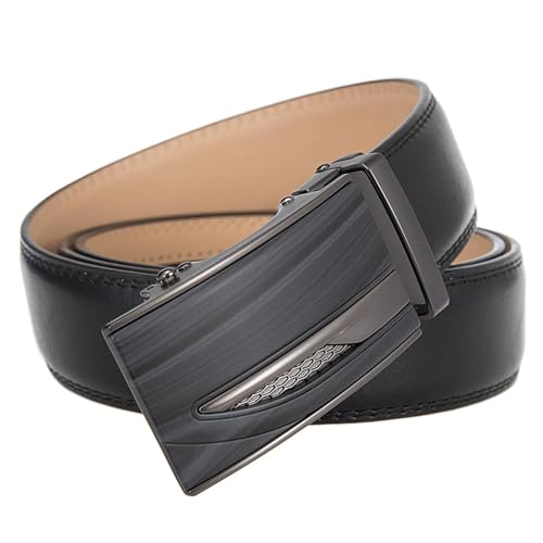 Men's Belts Genuine Leather Metal Automatic Buckle Luxury Business Casual2