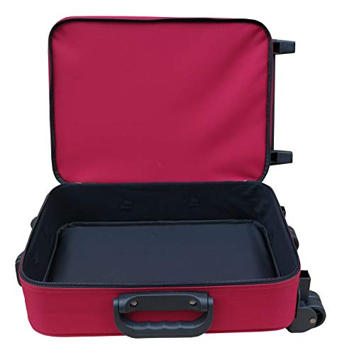 Acclaim Redcar Professional Bowlers Bowls Level Green Lawn Flat Short Mat Indoor & Outdoor Trolley Bowling Bag (Red/Black Trim) - Image 7