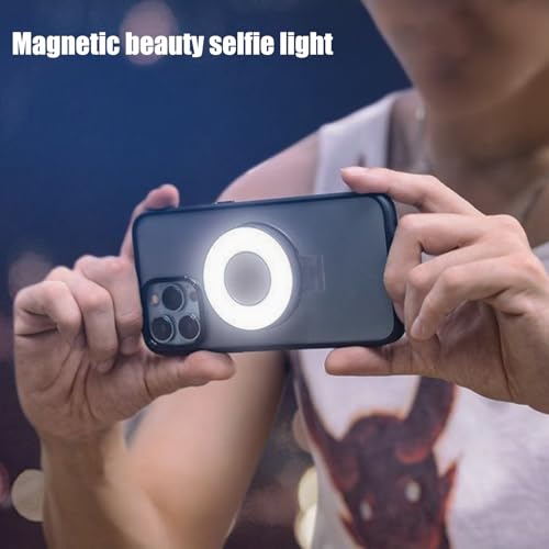 Miroir magnétique pour selfie et lampe LED de smartphone
