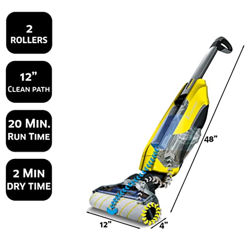 Kärcher - FC 5 Electric Mop & Sanitize Hard Floor Cleaner – Perfect for Laminate, Wood, Tile, LVT, Vinyl, & Stone Flooring - Cordless