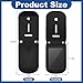 Sadnyy Police Badge Holder Neck Chain Leather Badge Security Card Holder with Inside ID Storage for Police, Firefighter, Detective(Rectangle)
