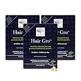 New Nordic Hair Gro - 180 Vegan Tablets, 90-Day Supply, Natural Hair Growth Product with Biotin, Apple Extract & Patented Tocotrienol Complex - Non-GMO, Gluten-Free & Dairy-Free - Pack of 3