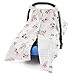 MHJY Carseat Canopy Cover Nursing Cover Breathable Baby Car Cotton Canopy | Infant Car Seat Canopy Nursing Scarf Carseat Cover Boy Girl Baby Shower Gift for Breastfeeding Moms