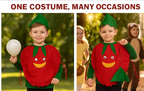Image of FancyDressWale Fruit & Vegetable Fancy Dress Costume for Kids | Free Size 2-10 Years | School Fancy Dress, Stage Shows, Theme Parties